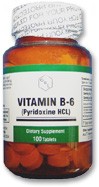 Vitamin B-6/250mg - 100 count